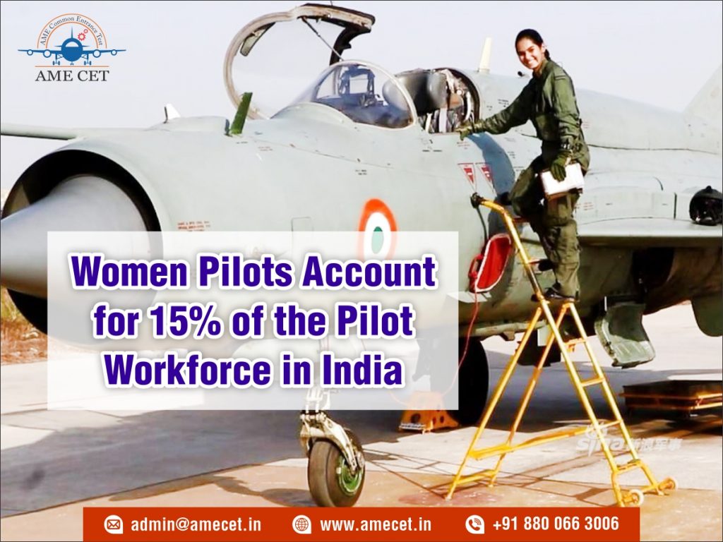 Women Pilots Account for 15% of the Pilot Workforce in India