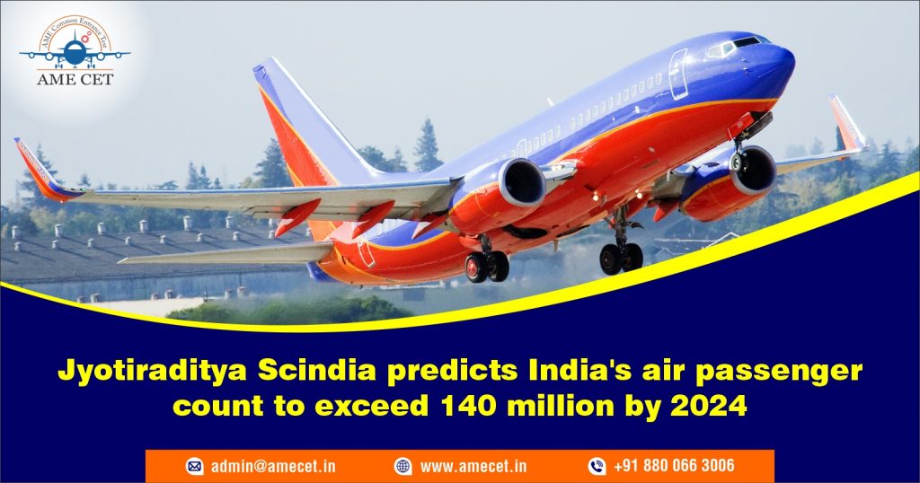 Jyotiraditya Scindia predicts India's air passenger count to exceed 140 million by 2024