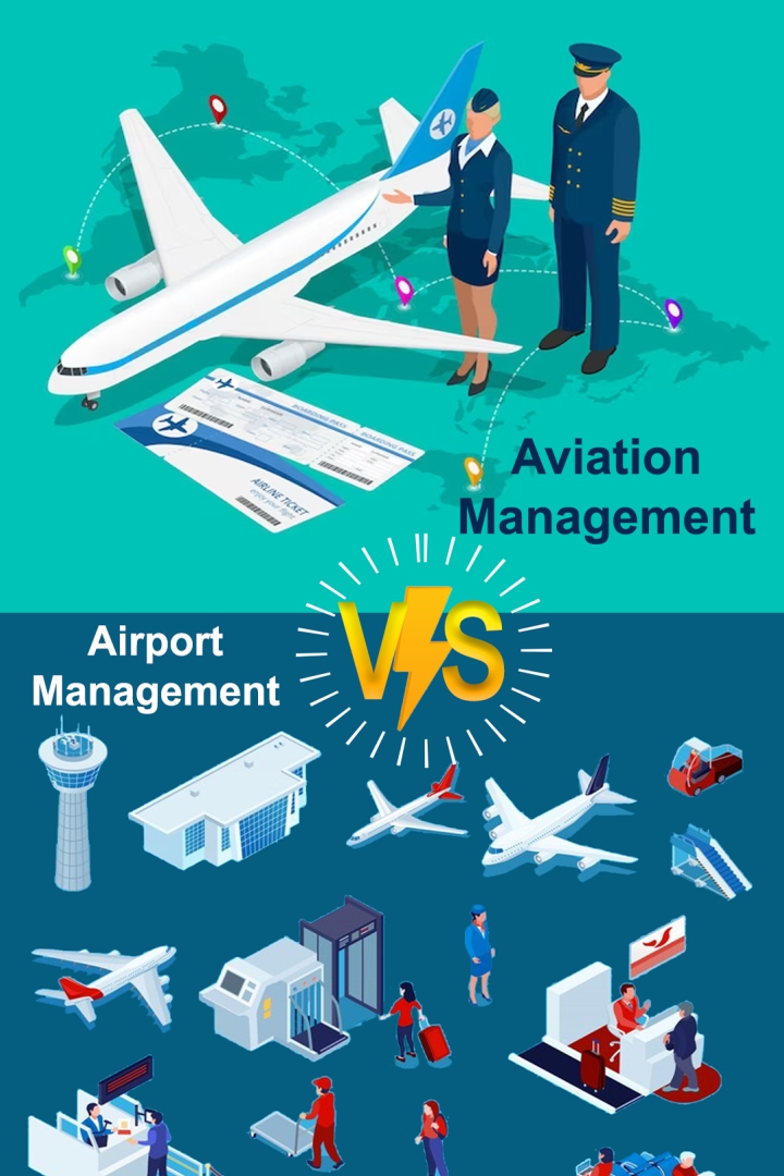 Difference of Aviation management and Airport management