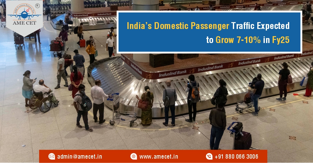 Indias Domestic Passenger Traffic Expected to Grow 7-10% in FY25