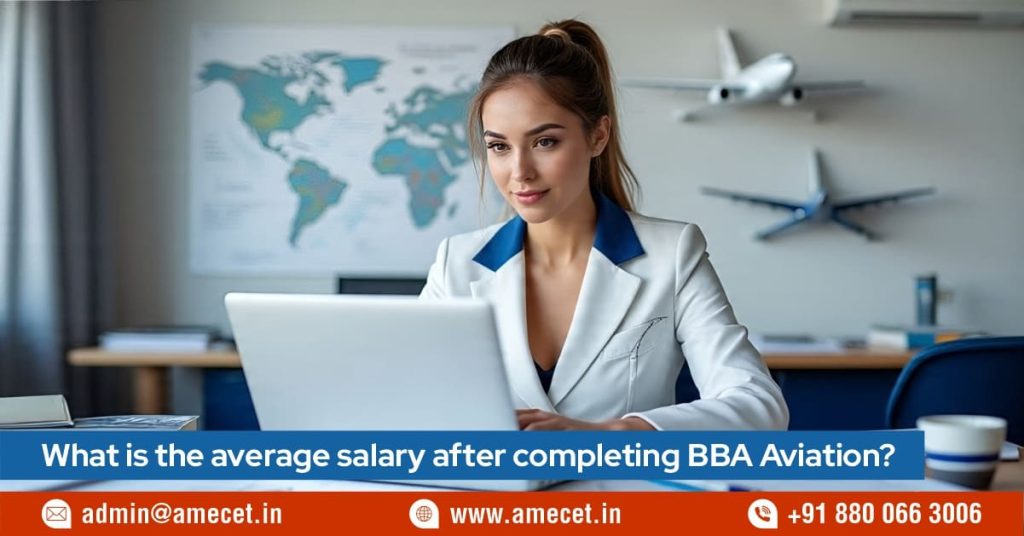 What is the average salary after completing BBA Aviation