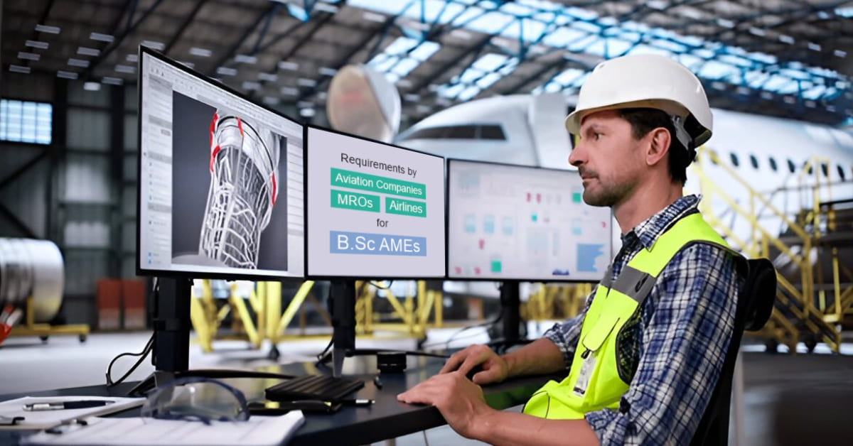 Which Airlines, MROs, or Aviation Companies Hire BSc in AME Graduates?